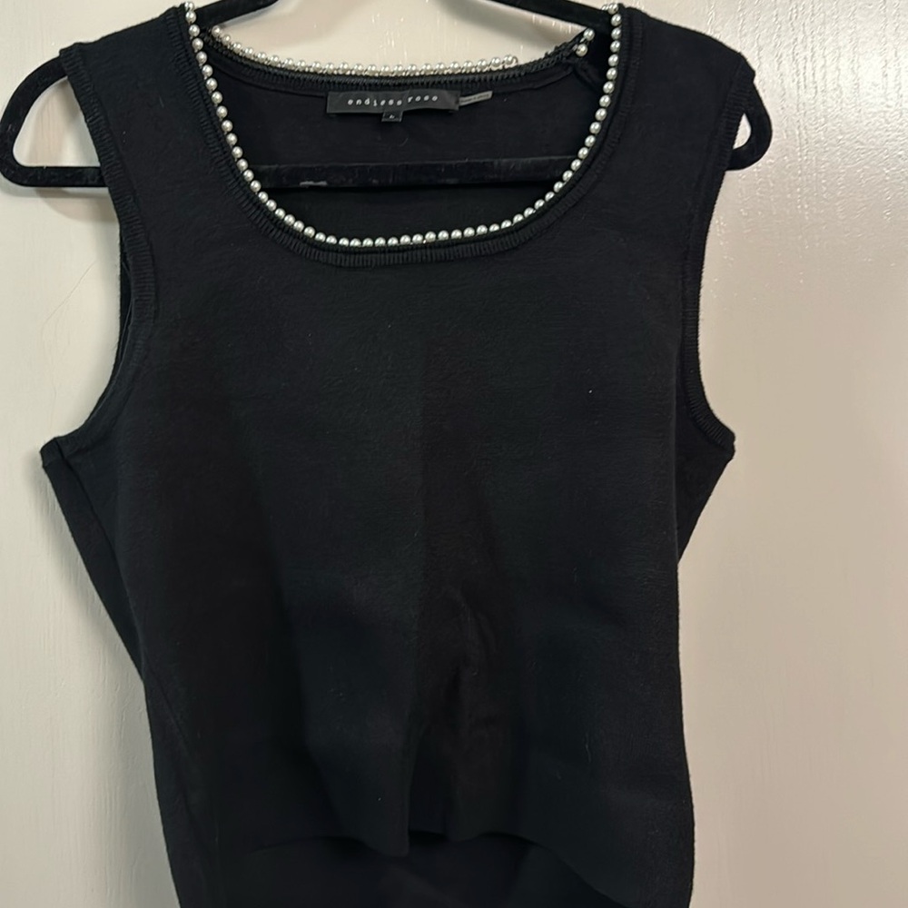 Womens black tank top